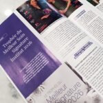Magazine professionnel présentant le Trophée du Meilleur Soin Signature Institut 2026, avec Réactuel récompensé pour son soin signature à Gouvieux près de Chantilly.
